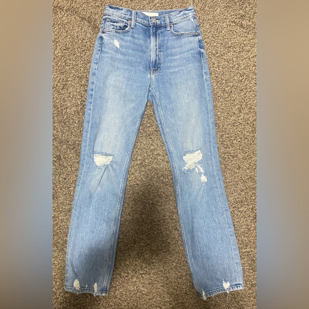Mother high waisted rider skimp the confession jeans size 27